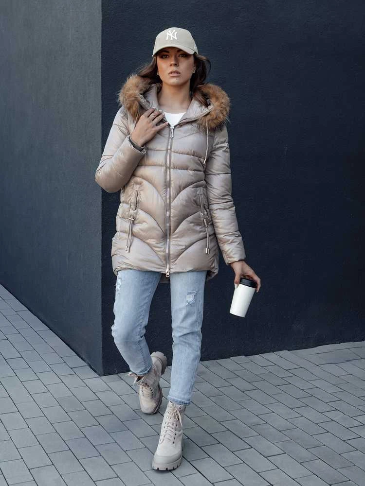 Moteriška žieminė rusva striukė Jessica