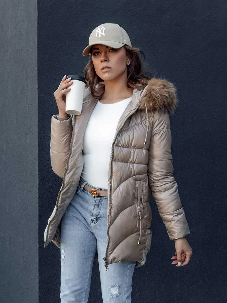 Moteriška žieminė rusva striukė Jessica