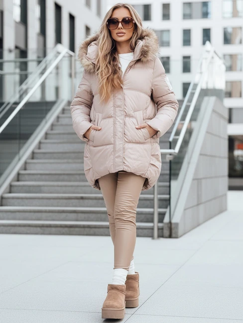 Moteriška žieminė rusva striukė Luckry
