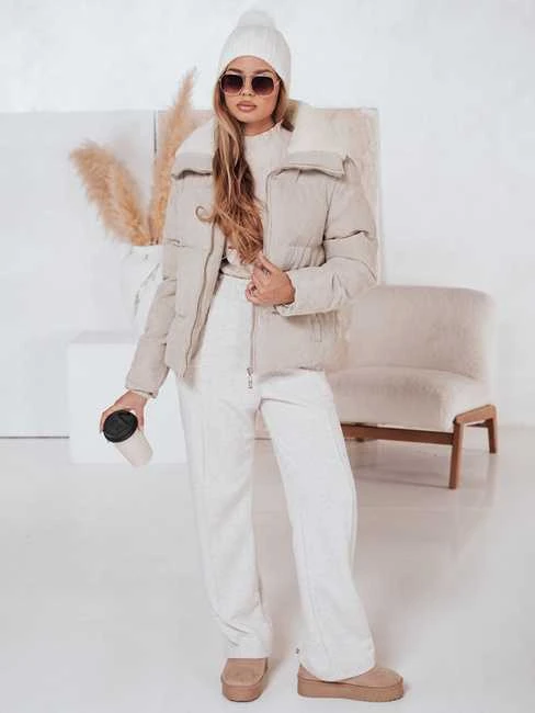 Moteriška žieminė rusva striukė Trendy