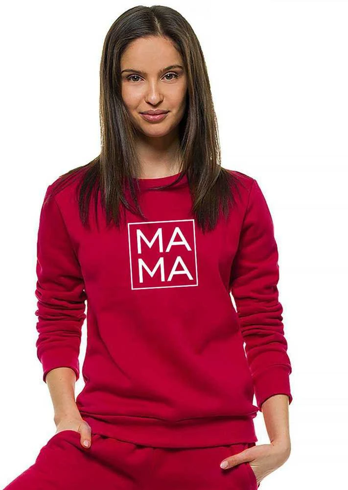 Moteriškas bordo džemperis MAMA