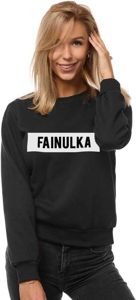 Moteriškas juodas džemperis Fainulka