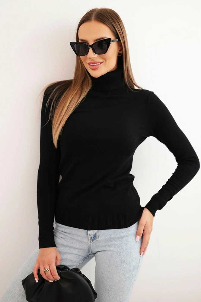 Moteriškas juodas megztinis Cloud