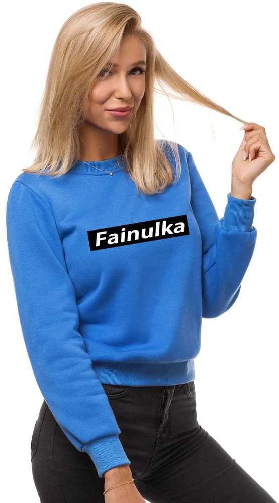 Moteriškas mėlynas džemperis Fainulka