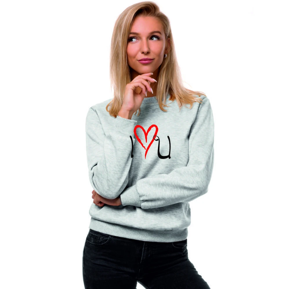 Moteriškas pilkas džemperis Love