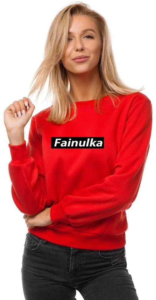 Moteriškas raudonas džemperis Fainulka