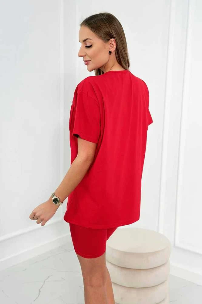 Moteriškas raudonas komplektas Korina
