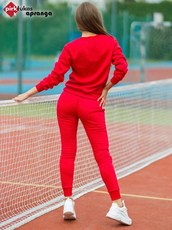 Moteriškas raudonas sportinis komplektas Lietuva