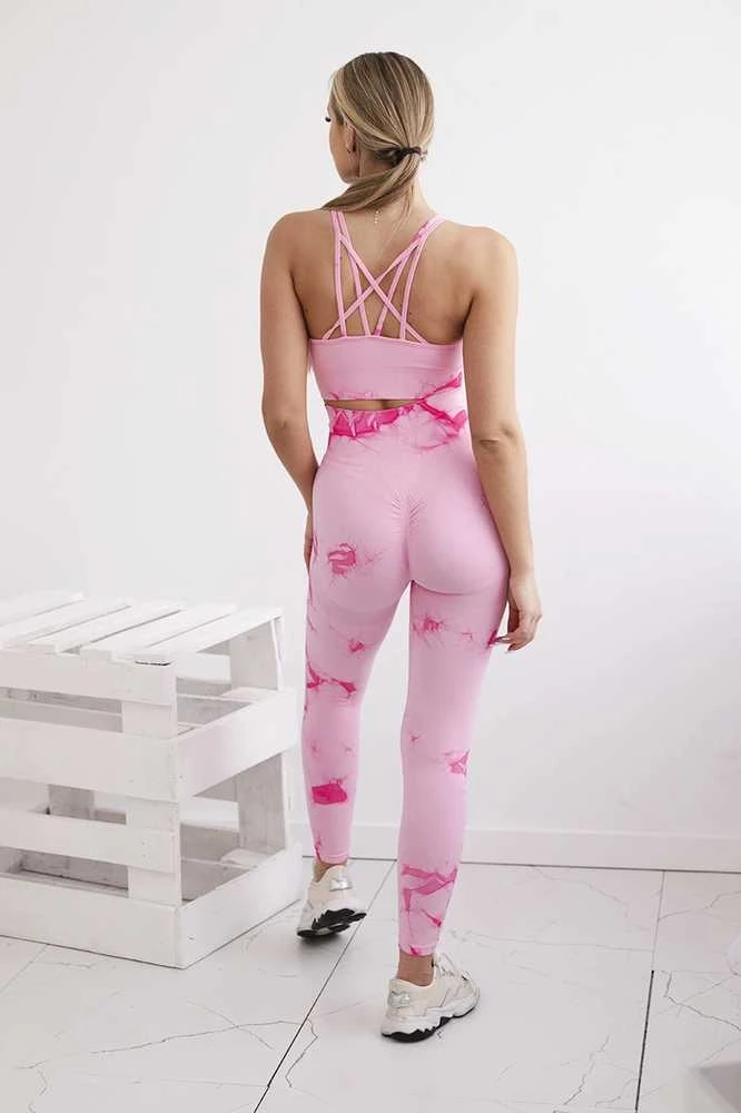 Moteriškas rožinis komplektas Push Up