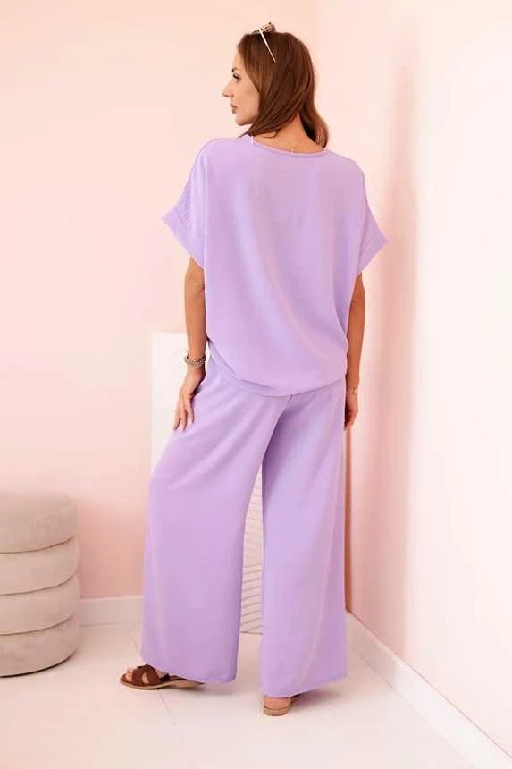 Moteriškas šviesiai violetinis komplektas Loren