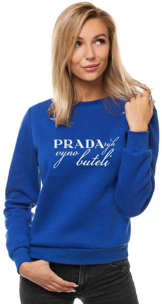 Moteriškas tamsiai mėlynas džemperis Prada