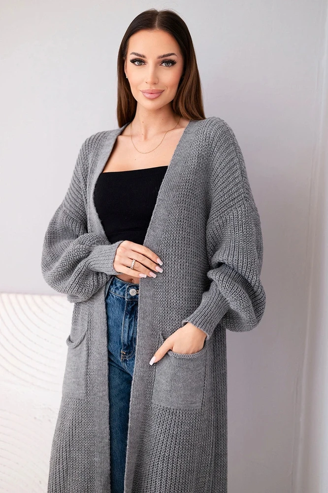 Moteriškas tamsiai pilkas kardingas Lemon