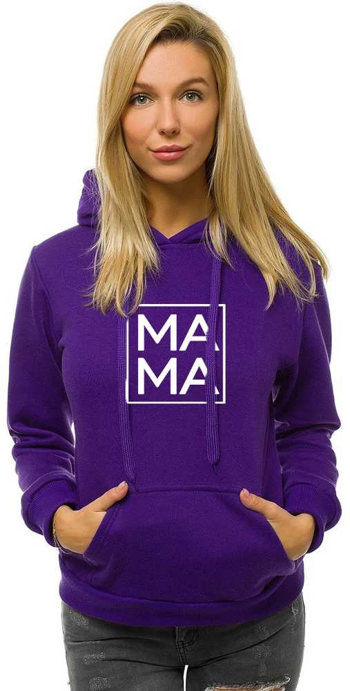 Moteriškas violetinis džemperis MAMA