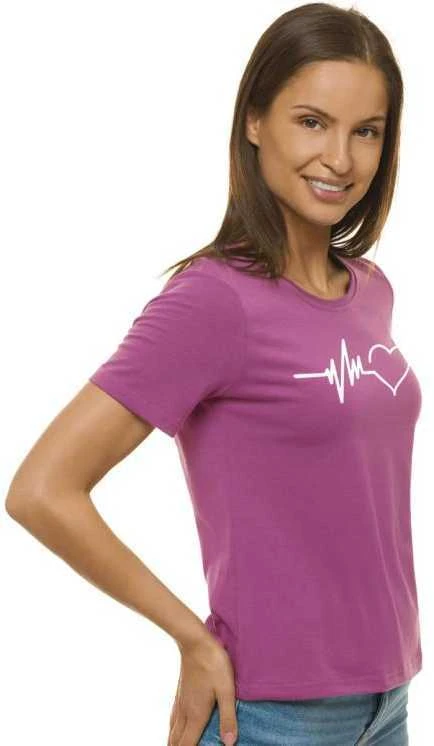 Moteriški alyviniai marškinėliai Heartbeat