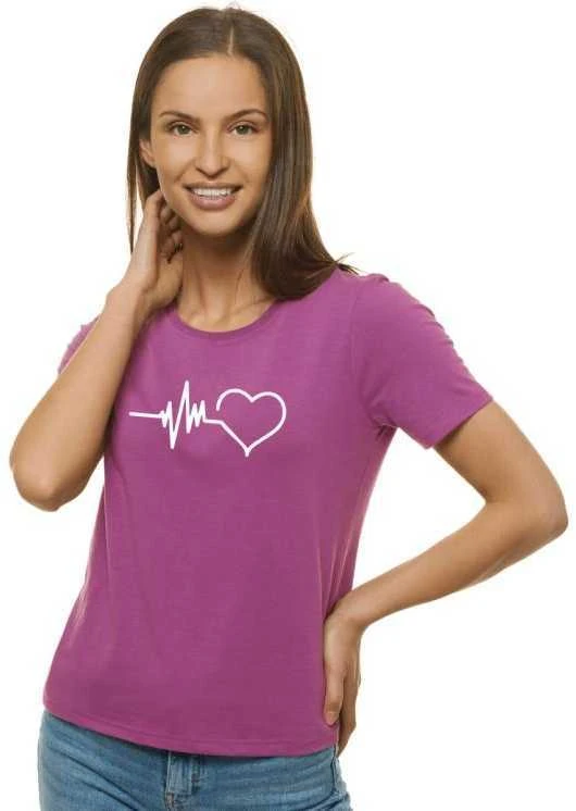 Moteriški alyviniai marškinėliai Heartbeat