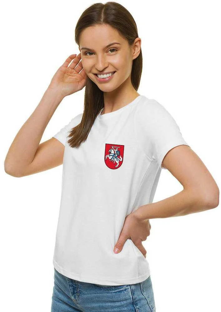 Moteriški balti marškinėliai HERBAS