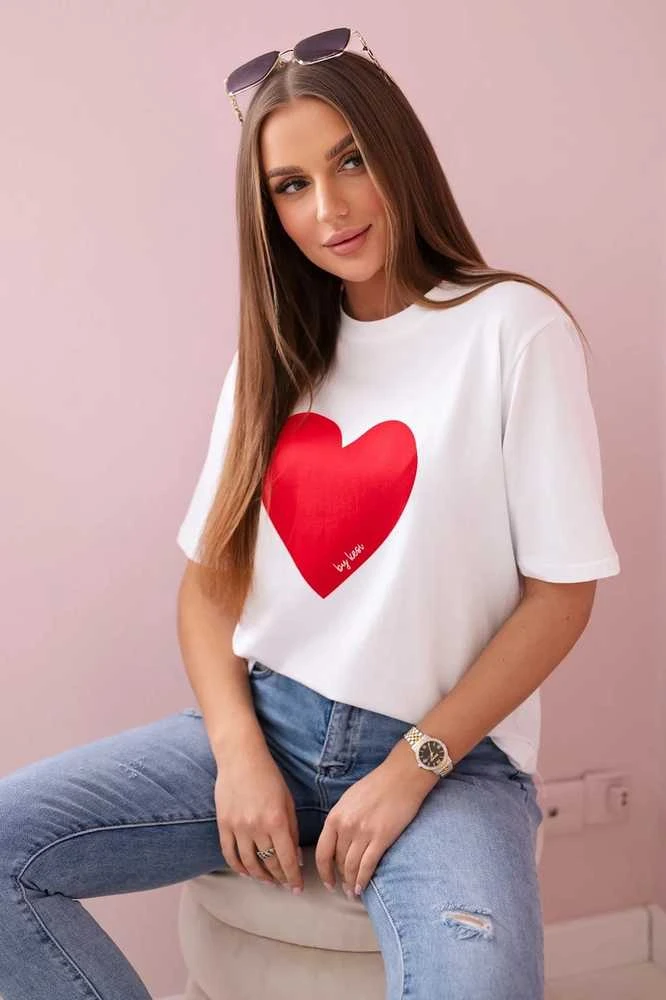 Moteriški balti marškinėliai Madame