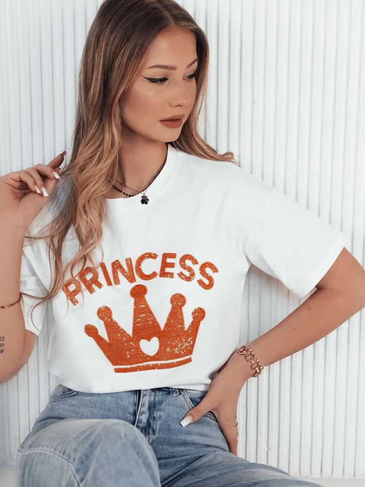 Moteriški balti marškinėliai Princess