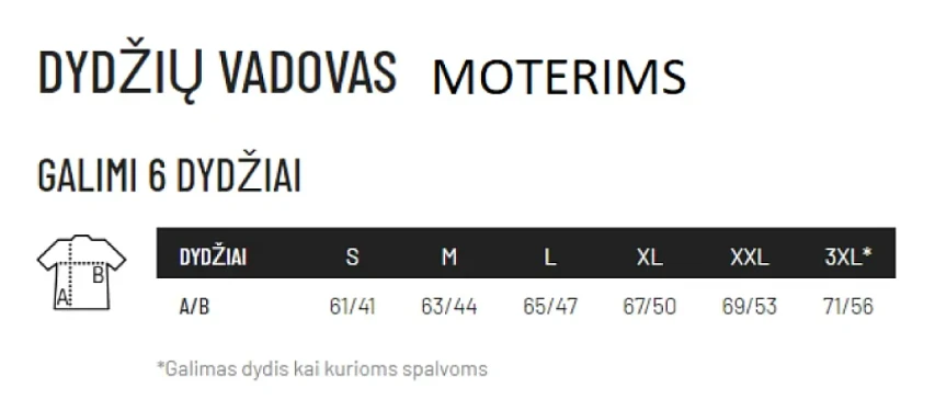 Moteriški juodi marškinėliai Vytis