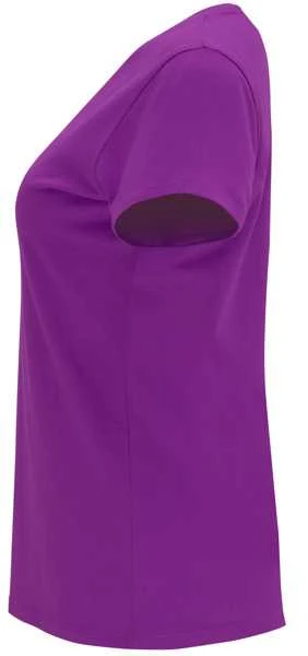 Moteriški violetinės spalvos marškinėliai Capri