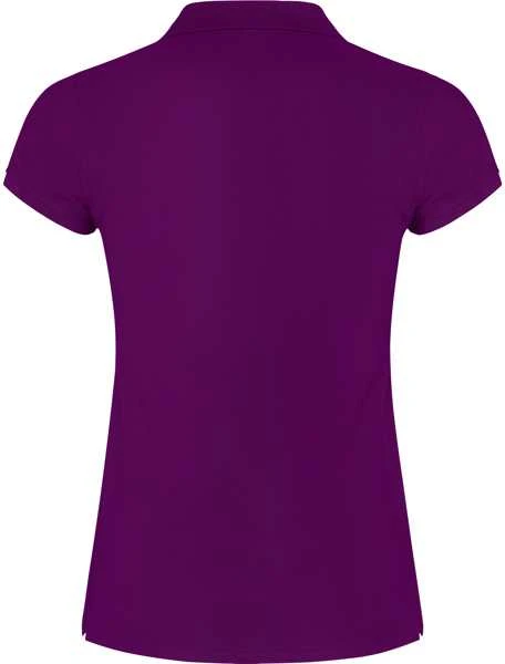 Moteriški violetiniai polo marškinėliai Star