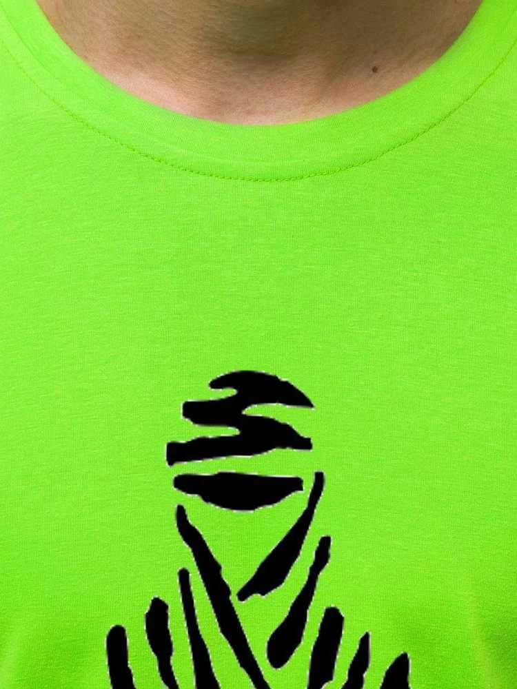 Neoniniai žali vyriški marškinėliai Dakar