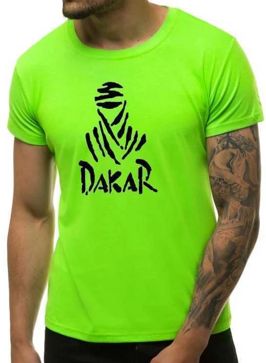 Neoniniai žali vyriški marškinėliai Dakar