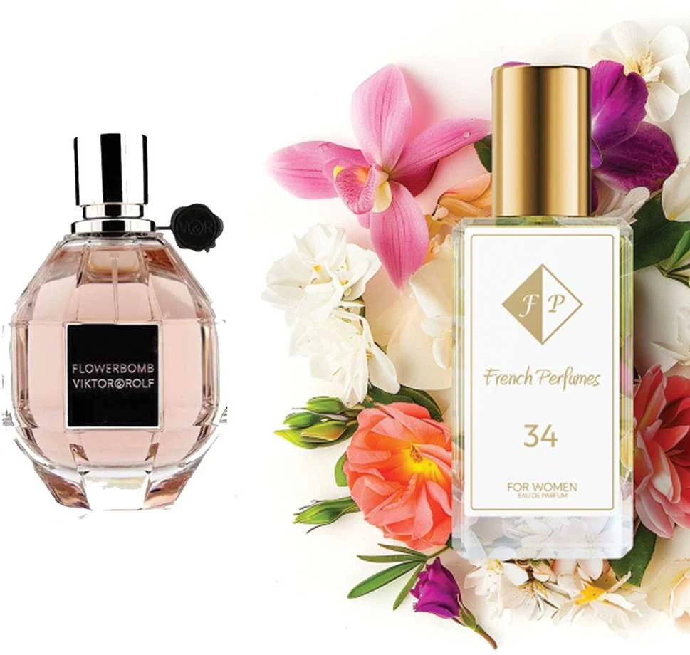 Nr. 34 kvepalai įkvėpti Viktor & Rolf - Flowerbomb 60 ml