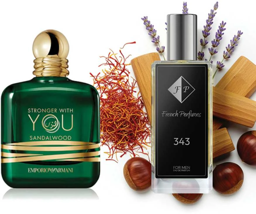 Nr343 kvepalai įkvėpti Armani– Stronger With You Sandalwood 104 ml EDP