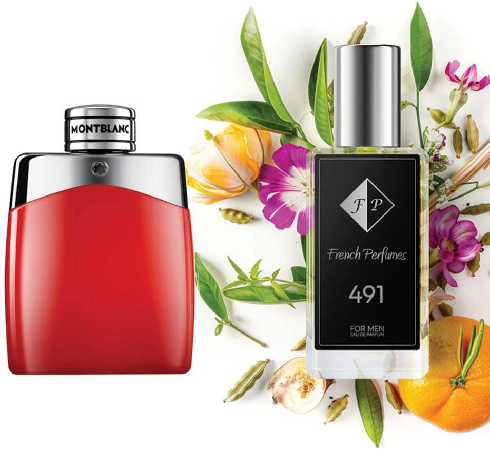 Nr491 kvepalai įkvėpti Montblanc - Legend Raudona 60 ml