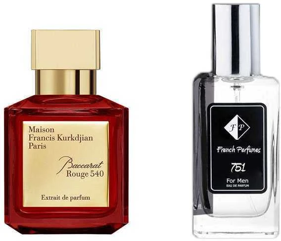 Nr751 kvepalai įkvėpti Kurkdjian - Baccarat Rouge 540 Extrait 104 ml EDP (UNISEX)