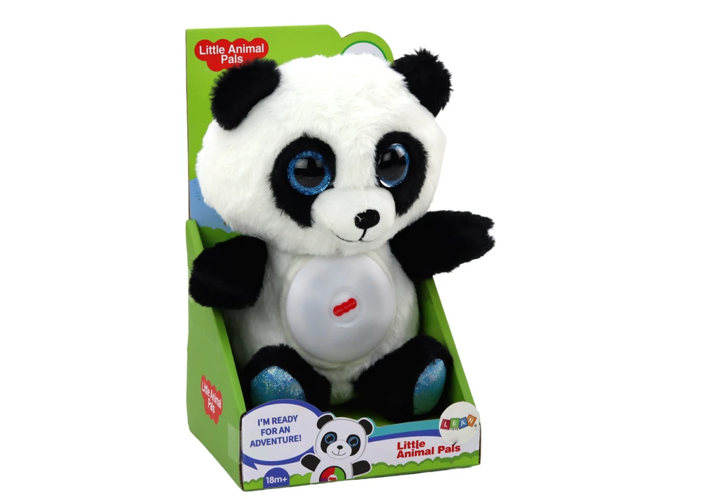 Migdukas žaislas Panda su lempute ir lopšinėmis, 30 cm