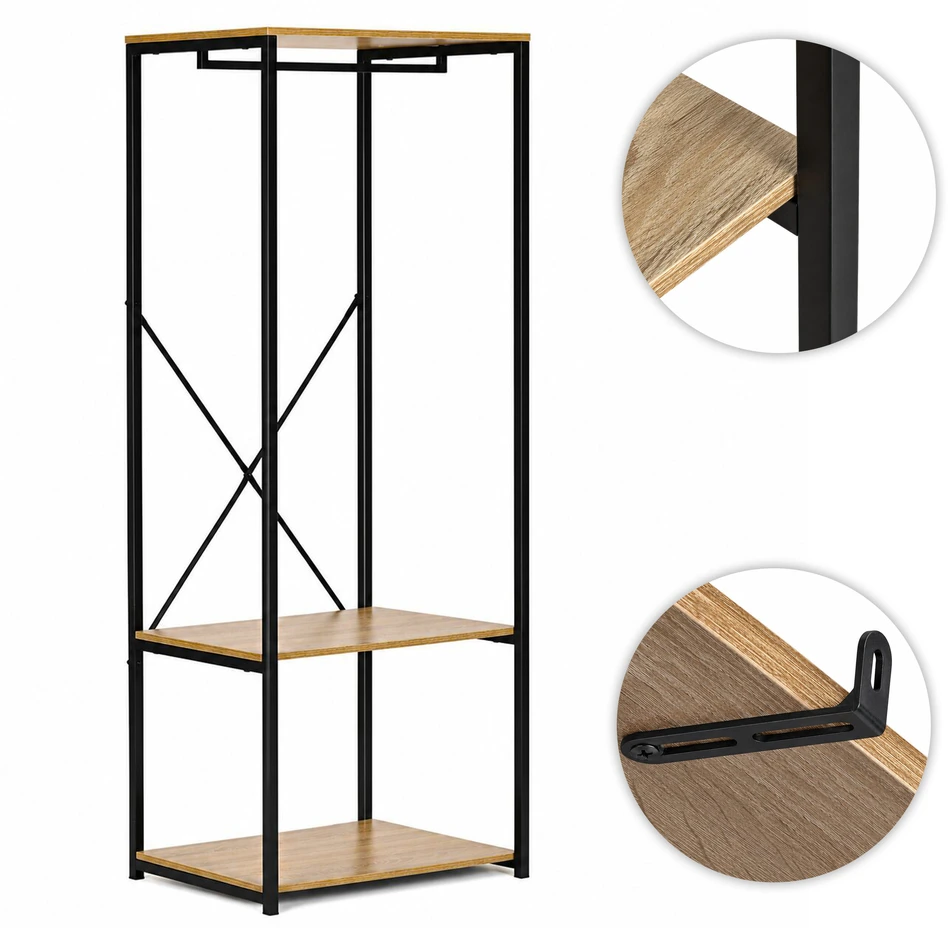 Pastatoma pakaba su lentynomis drabužiams ir batams ModernHome