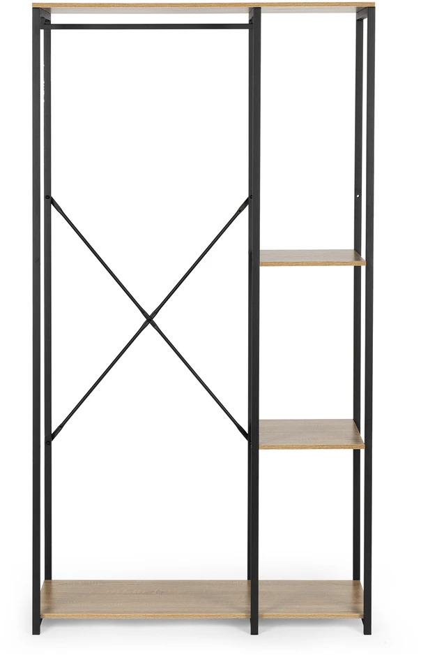 Pastatoma pakaba su lentynomis rusvos spalvos ModernHome