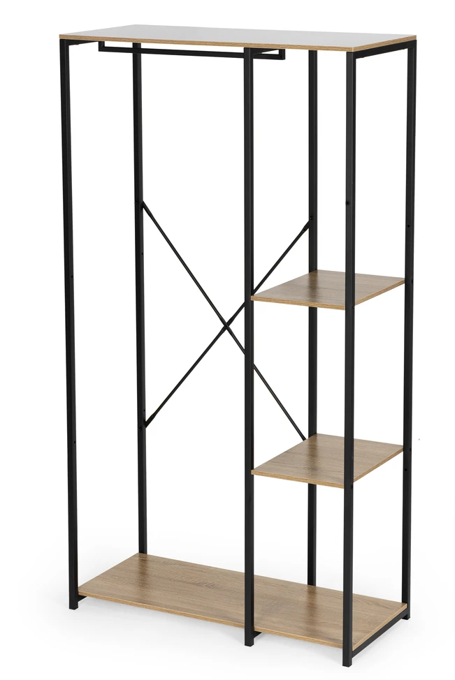 Pastatoma pakaba su lentynomis rusvos spalvos ModernHome