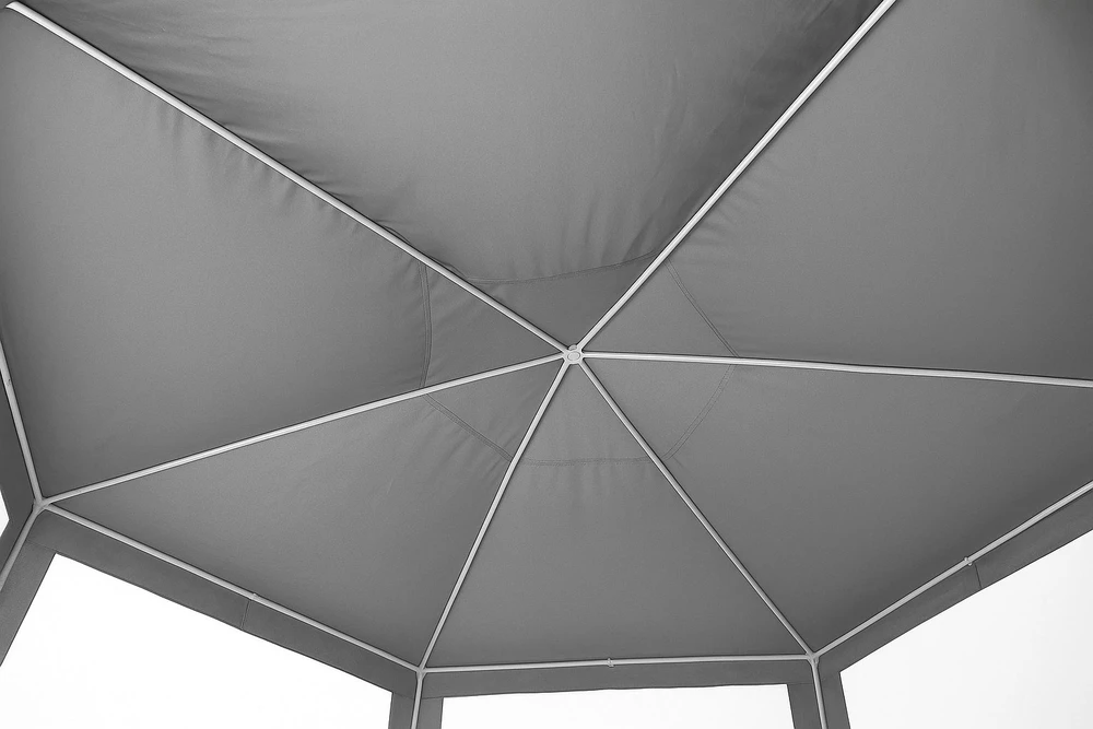 Pilka sodo palapinė 2x2x2 m su tinkleliu nuo uodų MultiGarden