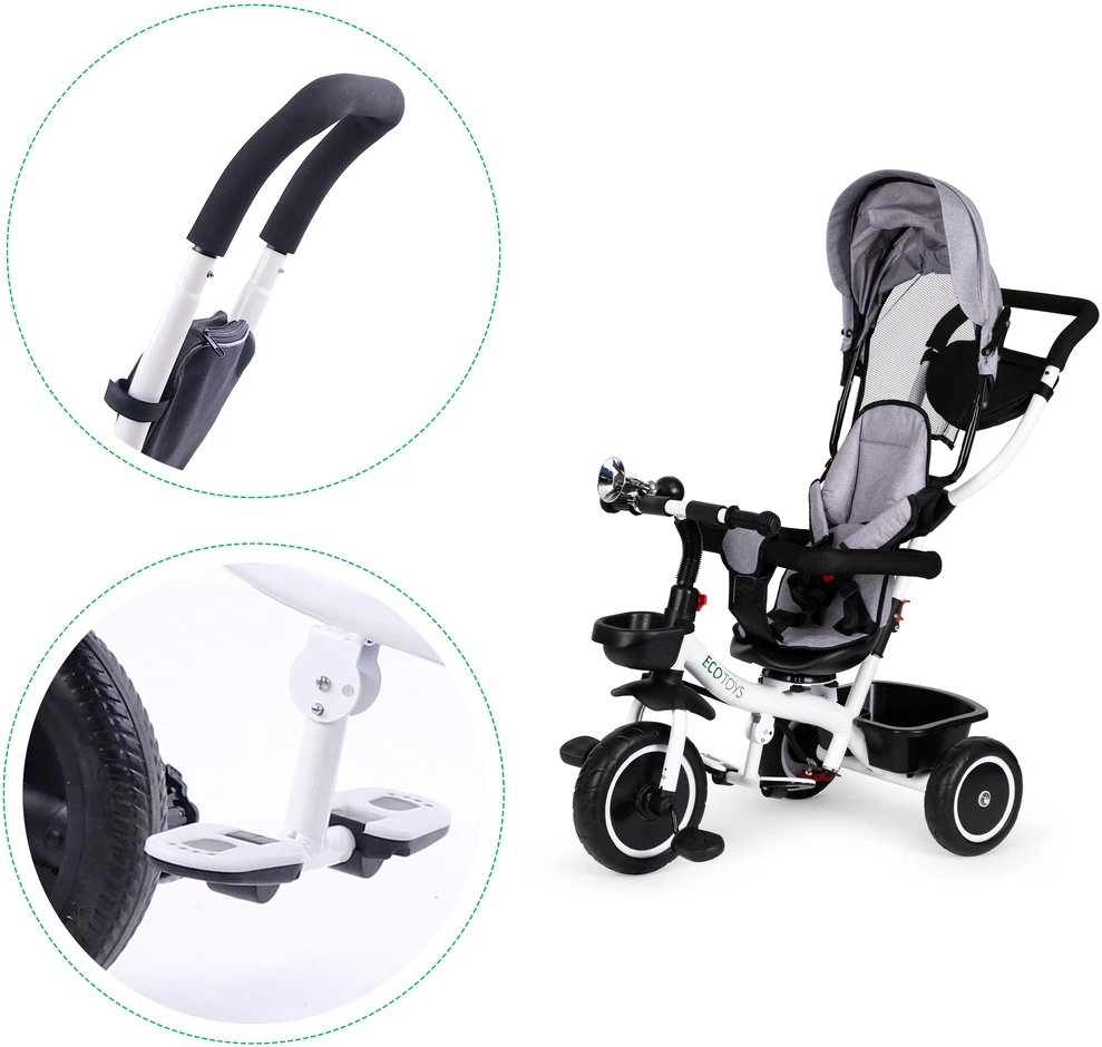 triratukas su pasukama sėdyne 360' ECOTOYS