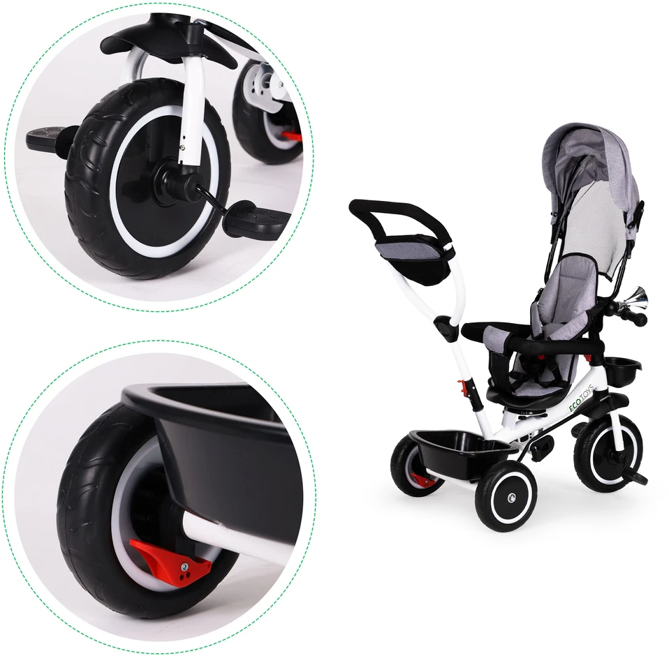 triratukas su pasukama sėdyne 360' ECOTOYS