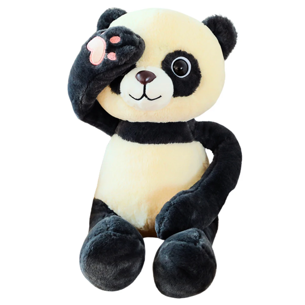 Lean Toys Pliušinė panda su magnetais, 23 cm