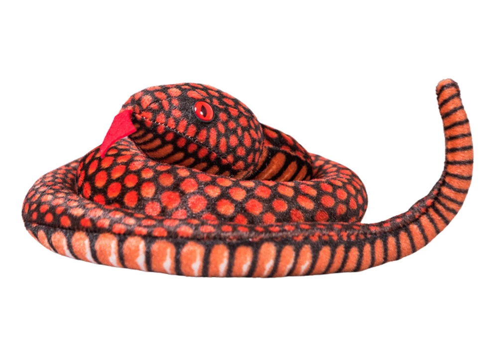 Maskotka Pliušinė gyvatė, 100 cm, raudona
