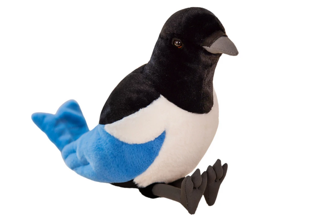 Lean Toys Minkštas žaislas - mėlyna šarka, 30 cm