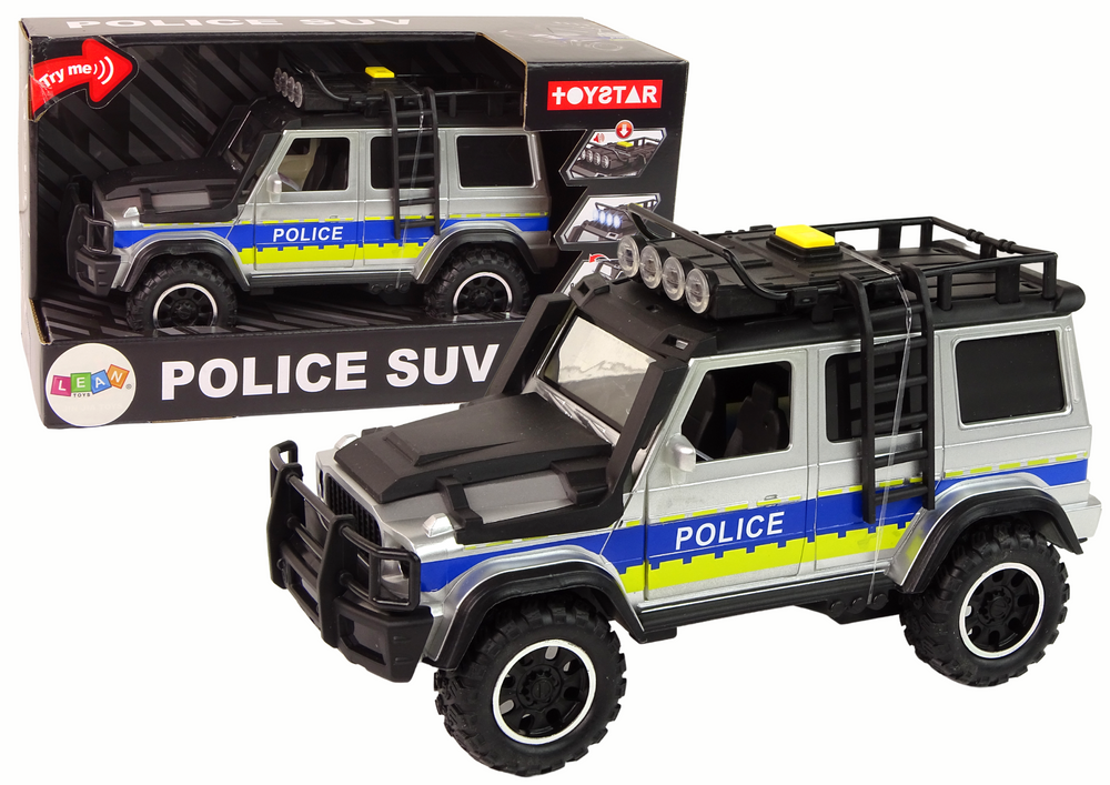 Lean Toys Policijos visureigis su frikcine pavara Leantoys 1:14