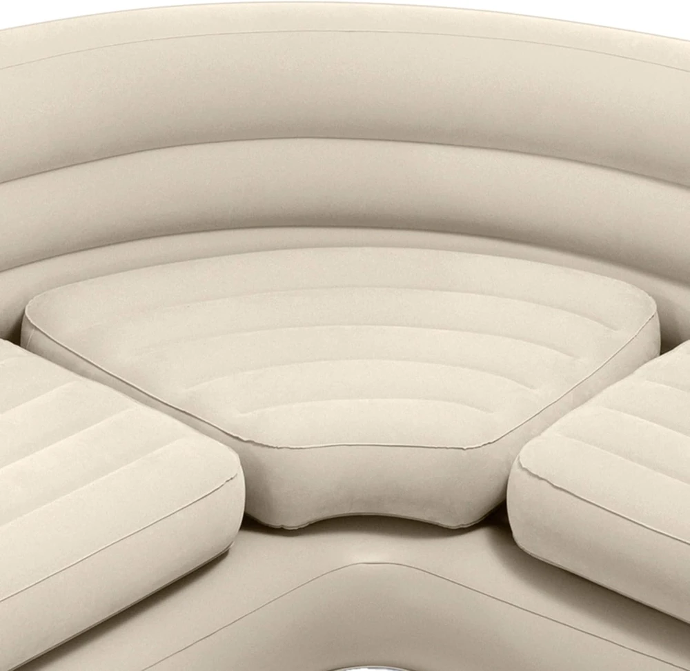 Pripučiama keturvietė kampinė sofa 257x203x76 cm INTEX 68575