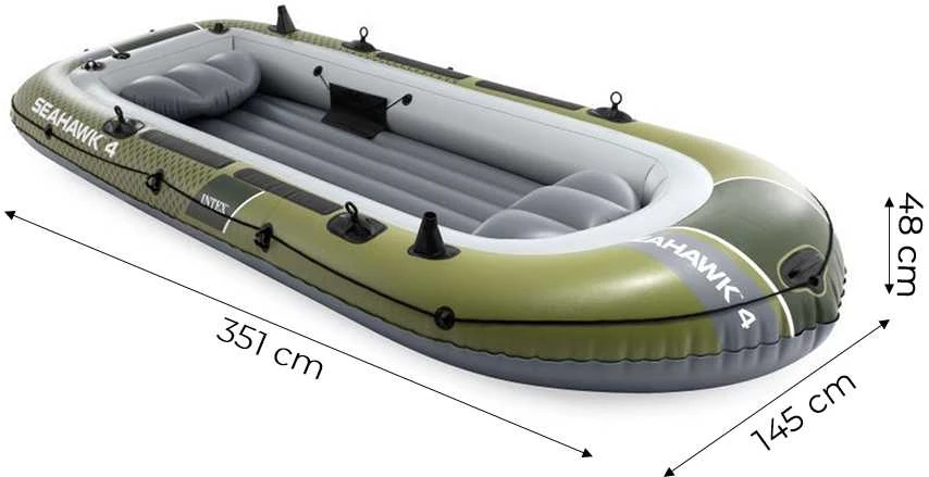 Pripučiama valtis skirta 4 žmonėms su siurbliu ir 2 irkliais INTEX 66334