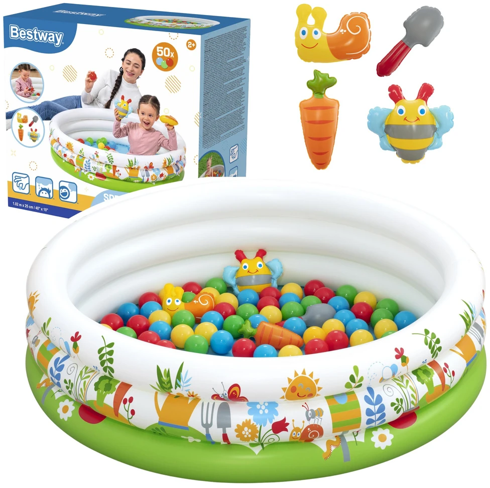 Pripučiamas baseinas su kamuoliukais Bestway Space