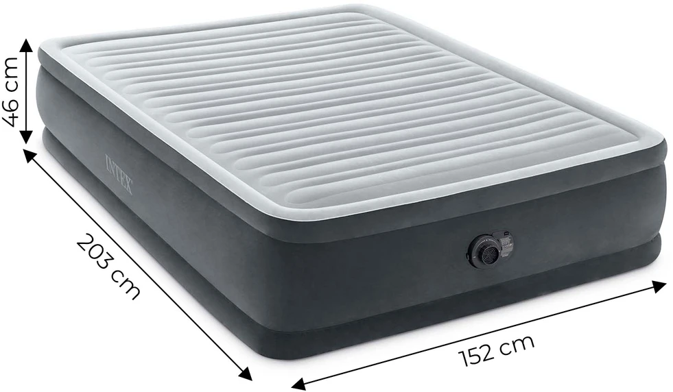 Pripučiamas čiužinys 203x152 cm su siurbliu Intex 64414ND