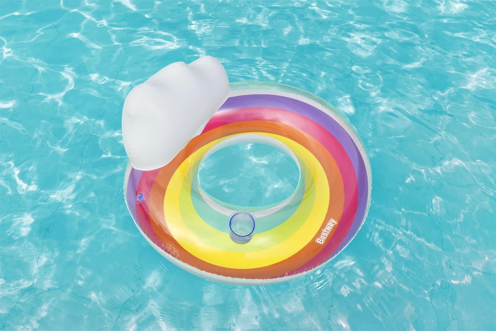Plaukimo ratas Bestway Rainbow Dreams, Ø 107 cm