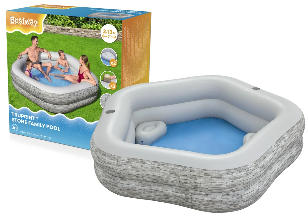 Baseinas 213x206x53cm su BESTWAY sėdynėmis