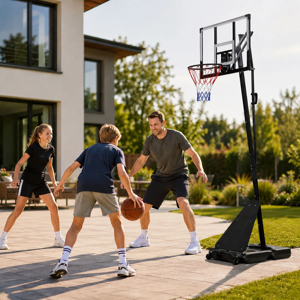 Reguliuojamas krepšinio stovas 305 cm aukščio MOVEPRO