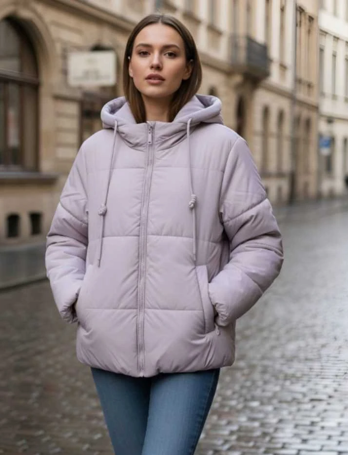 Rožinės spalvos moteriška striukė Alin